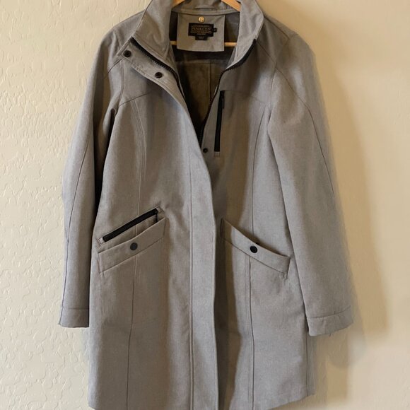 Women's Grey Pendleton Fleece Lined Water Resistant Jacket - Medium - Picture 3 of 6